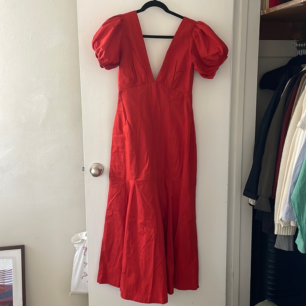 Abercrombie and fitch fiery red dress